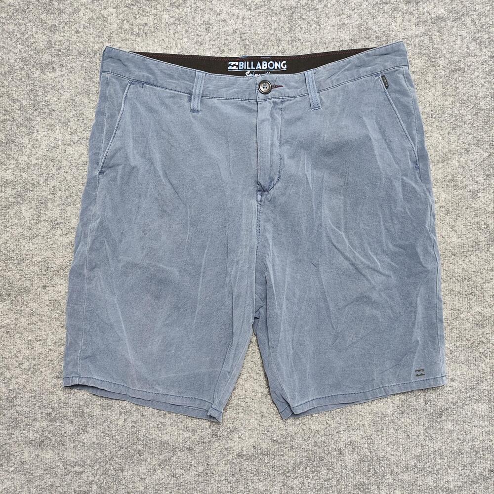 Billabong Submersibles Shorts Mens 34 Blue Chino Hybrid Quick Dry Casual
